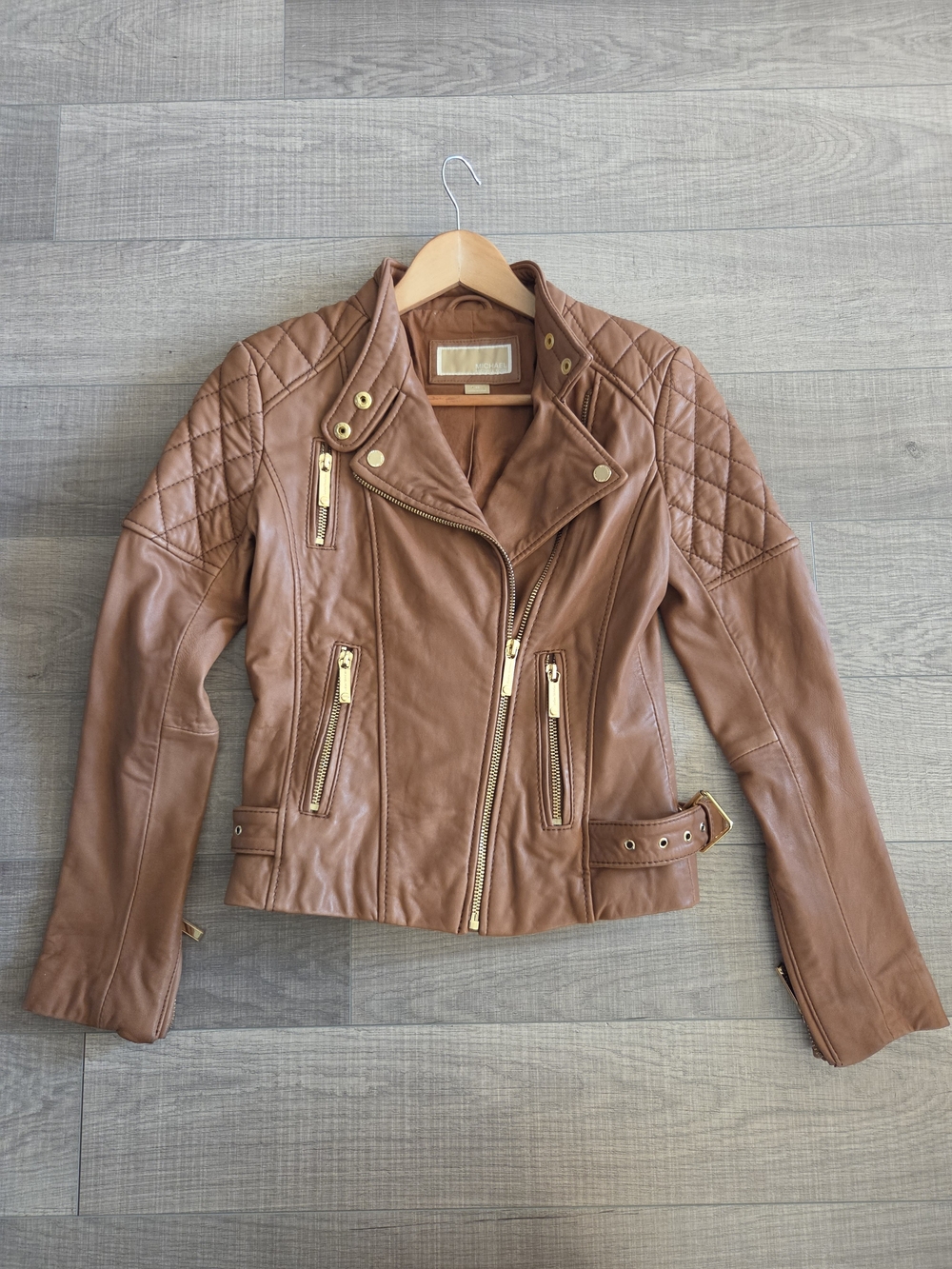 Michael Kors Moto Leather Jacket